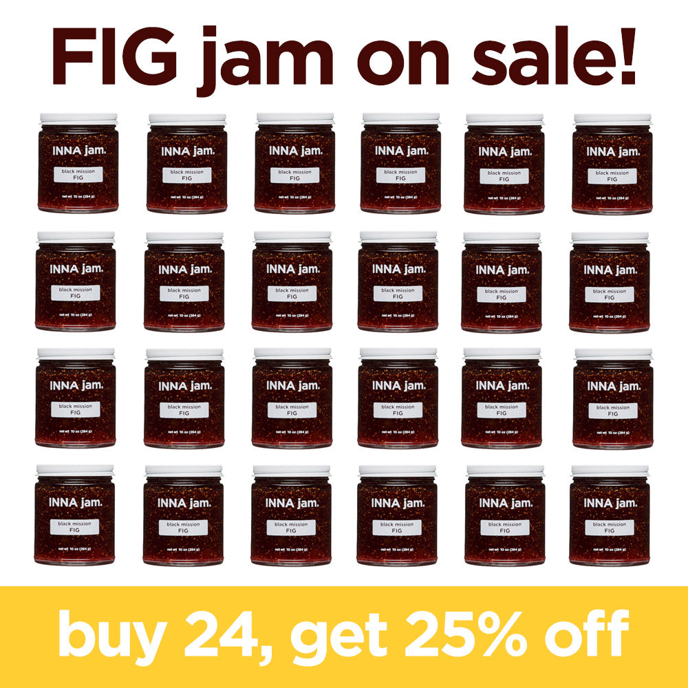 24 jars of black mission FIG jam (25% off)
